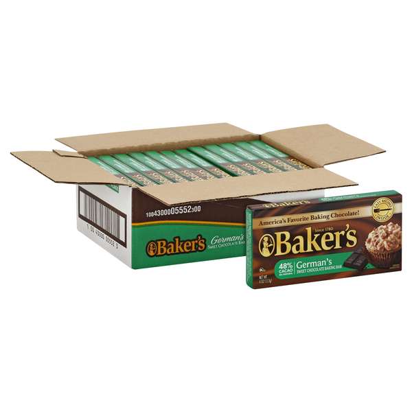 Bakers Baker Chocolate German 4 oz., PK12 10043000055523